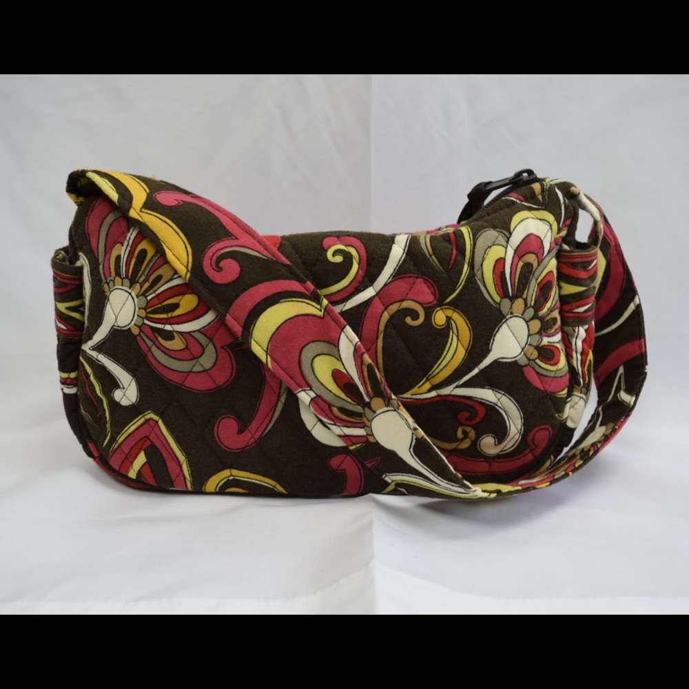 Vintage Y2K Puccini print Vera Bradley purse brown yellow red coquette floral
